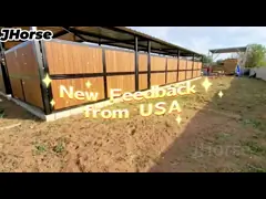 Фабрика подгоняла панель стойла лошади ПВК металла сделанную компанией джинхуа video