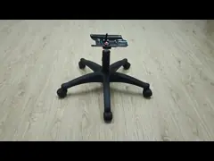 Chaise de bureau pivotante à base blanche réglable en nylon Pieds cinq étoiles avec roulettes