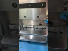 Пневматический PCB Depanelizer с твердой рамкой утюга и 2 острыми линейными лезвиями video