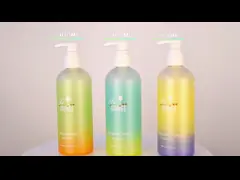 Бутылки для ухода за волосами голубого цвета на заказ емкости 300 мл с лосьоном video
