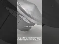 Galvanizli yuvarlak çatı havalandırma borusu kapağı ile kablo ağı 200mm üst genişliği
