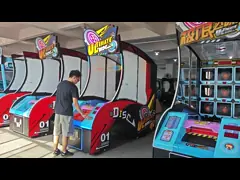 Машина центра событий стрельбы выкупления билета мастера шарика с призовым шкафчиком, аркадой шарика хода video