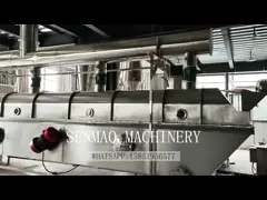 Vibrating fluidized bed particle production line