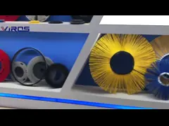 Уборка проезжей части с загнутой дорогой, чистка ручья, чистка метлы, вафля для уличного транспорта video