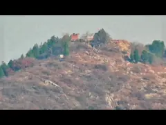 Термооптическая сеть двойного спектра PTZ камера для дальнего наблюдения может обнаружить пожар и человеческую деятельность video