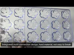 Запасенный цветок поликарбоната пластиковый сформировал многоразовое прессформ шоколада video