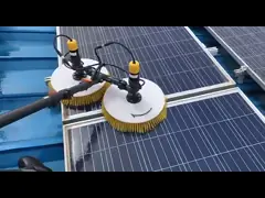 Телескопический солнечный панель вращающийся чистка щетки инструмент 5.5m на заказ video
