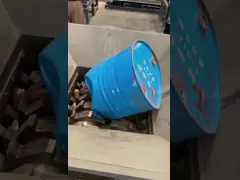 Двойной вал металлоломщик для дробления металлоломщика для переработки пластиковых отходов video