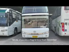 Higer 54 места LHD Euro 5 Автобус подержанный Автобус надежный Транспорт Подержанный туристический автобус video