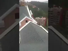 Маленькие плоские каменные плитки с покрытием из стального металла, покрытые щебнями, цветные 1000 мм video