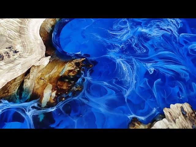 Ясная литейная смола эпоксидной смолы смолы 2/1 искусства ремесла для таблиц реки видео