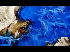 Ясная литейная смола эпоксидной смолы смолы 2/1 искусства ремесла для таблиц реки video