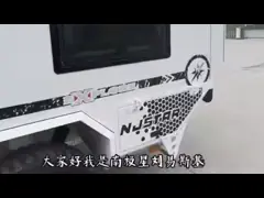 Туристический трейлер Camper Алюминиевый легкий вес 1400kg Off Road Кампинговый трейлер RV Караван video