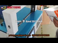 Нагревательная уплотнительная пленка OPP или ламинированная бумажная ленточная машина полуавтоматического класса video