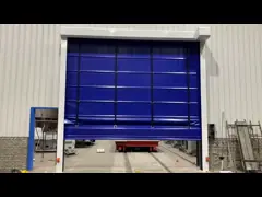 Industriële verticale liften van stoffen deuren met PVC-venster Openingssnelheid 0,8 - 1,2 m/s