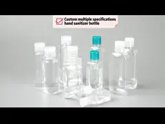 Бутылка дезинфицирующего средства мини милого перемещения портативная пластиковая с держателем силикона мультфильма video