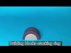 Educational Infant Stacking Toy BPA Free Rainbow Silicone Stacker Food Grade video