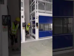 Gegalvaniseerd staal PVC industriële snelle deur 2m/s 900N / 800N verscheurbaarheid