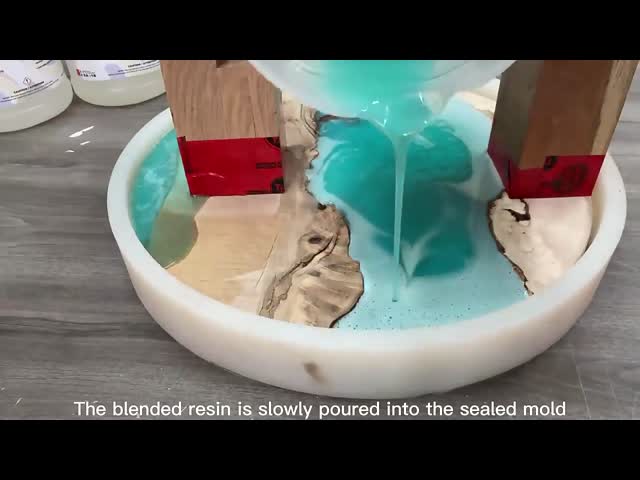 Encapsulating Non Yellowing Deep Pour Epoxy Resin Low Viscosity For River Table video