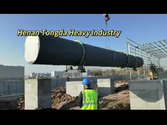 Машина для просушки цилиндра удобрения сушильщика роторного барабанчика навоза птицы video