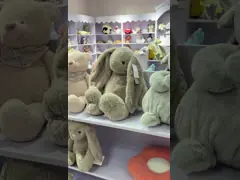 Малыш плюша обувает ботинки головы кролика пальца ноги удобного безопасного младенца младенческие video