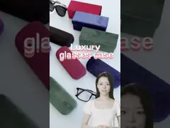 Легкий ПУ Flip Cover Оптические очки Case Luxury Scratchproof video