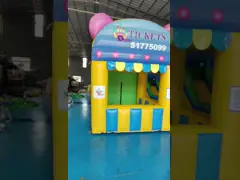 Supplier Inflatable Advertising Signs Ticket Booth Pavilion For Activities video