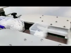 Бляшка для стиральных средств, парфюмерии, автоматического маркировщика, прямоугольная бутылка, двухсторонняя клейкая маркировочная машина video