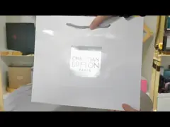 ФСК горячее штампирование логотипа бумажные подарки пакеты упаковки одежда с ручкой video