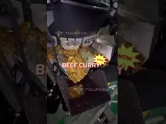 MCU 16 Head Screw Feeding Multihead Weigher For Pre Made Food Beef Curry Fresh Meat