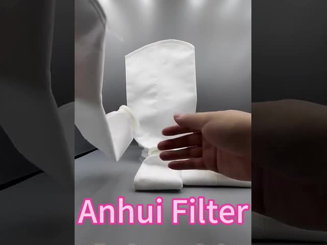 プラスチック リングが付いている掛かるループ縫うナイロン60ミクロンの網のフィルター・バッグ