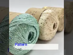 Серебряная ровная пряжа Sequin в сумке упаковывая для ремесел и одежд video