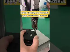 Ручная рабочая столовая пластмассовая машина для набора тепла с технологией импульсного нагрева video