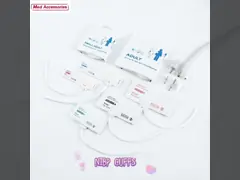 Многоразовый однотрубный воздушный шланг NIBP манжета для неинвазивных аппаратов кровяного давления video