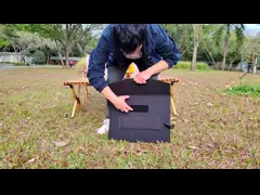 Folding solar panel