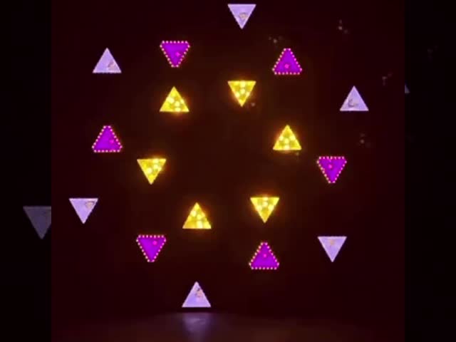 16*30W レトロ LED 三角灯 バンケットホール 結婚祝い