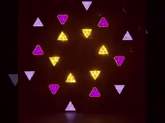 16*30W Ретро светодиодный треугольный свет для торжества свадьбы video