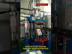 Силиконовая резиновая инжекционная формовочная машина Маленькие резиновые изделия Изготовление машины для медицинской резиновой пробки video