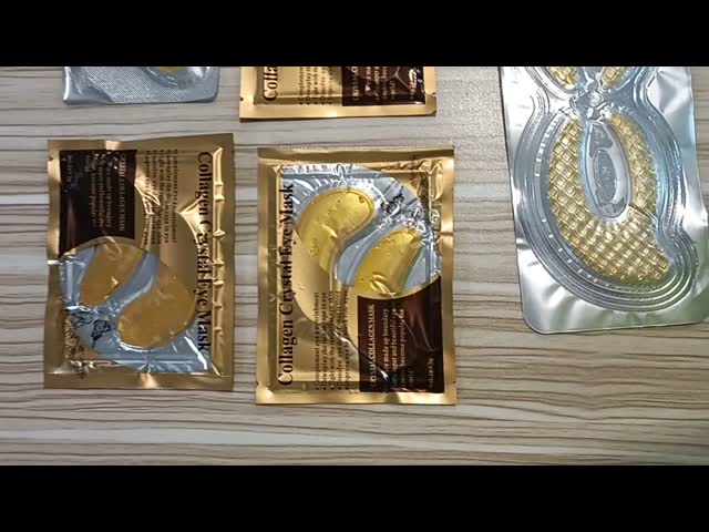 Органическое натуральное золото коллагеновая маска для глаз Антимортизатор уменьшает темные круги видео