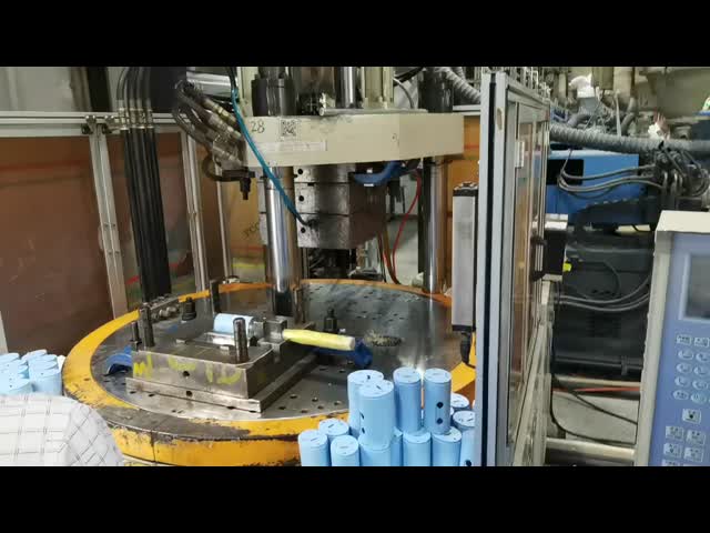 Máquina de moldagem por injecção para escova de dentes de mesa rotativa vertical de 85 toneladas