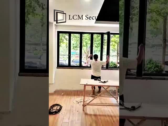 Алюминиевые складывающиеся стеклянные окна видео