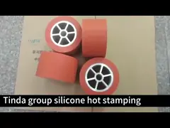 Abrasion Proof Efficient Thermal Transfer Silicone Wheel High Temp Rollers