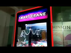 Машина когтя торгового автомата подарка умная, призовая машина крана для коммерчески улицы video