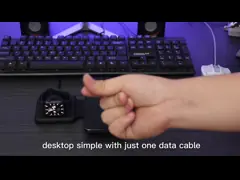 Многочисленные устройства 3 в 1 беспроводное зарядное устройство Travel RTOPS Magnetic Wireless Charger video