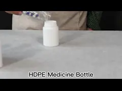 бутылки таблетки витамина бутылок таблетки HDPE 10ml-200ml пластиковые фармацевтические video