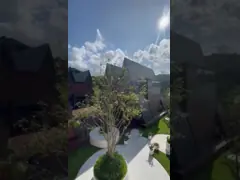 Предварительно сконструированный модульный дом деревянный дизайн противотуманный бунгало дома быстрое строительство video