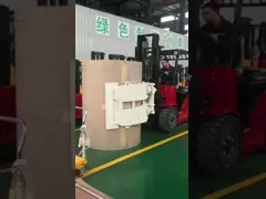 1.5тон 2тон 3000мм 4-колесный электрический вилочный погрузчик с бумажной рулой с регулируемым углом вращения video