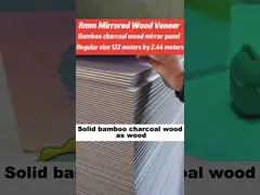 Bamboo Charcoal Carbon Crystal Panel Waterproof PETG High Gloss Mirror Wall Panel