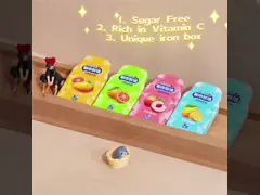 Уцененное дополнение конфеты мят сахара вкуса персика витамина продуктов свободное здоровое video