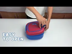 1400ml Plastik Bento Lunch Box Freezer Aman Lantai Ganda Untuk Anak-anak
